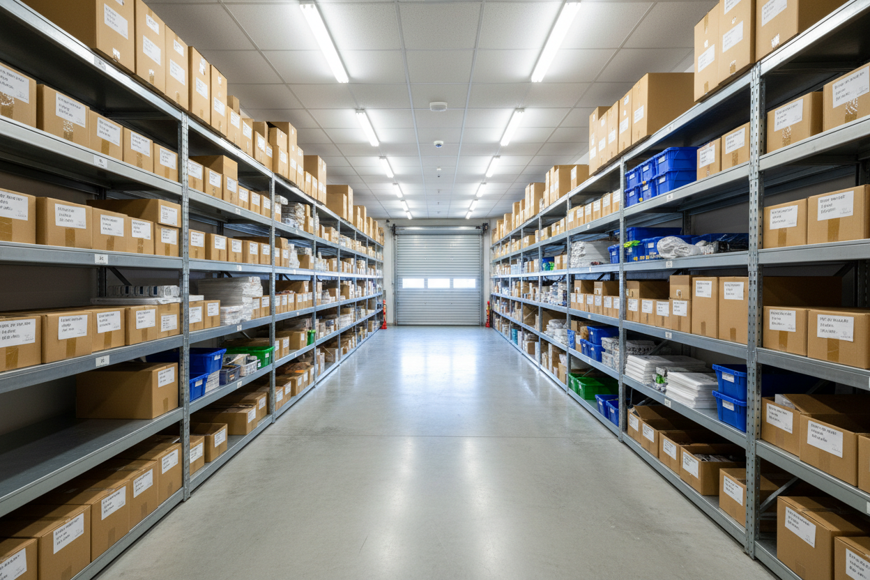 Well lit storage unit